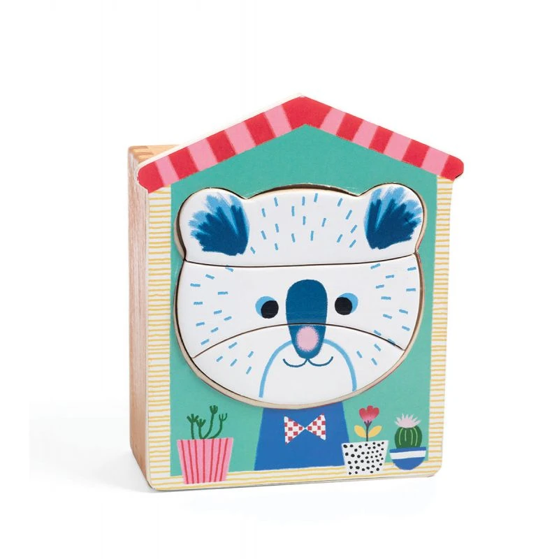 6 Puzzles à Encastrement Face-mix - Djeco – Image 2