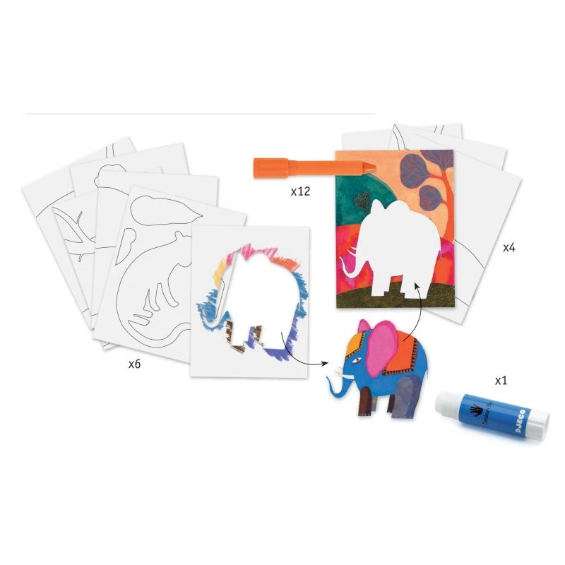 Atelier Pastel Gras "Farouches" Djeco – Image 2