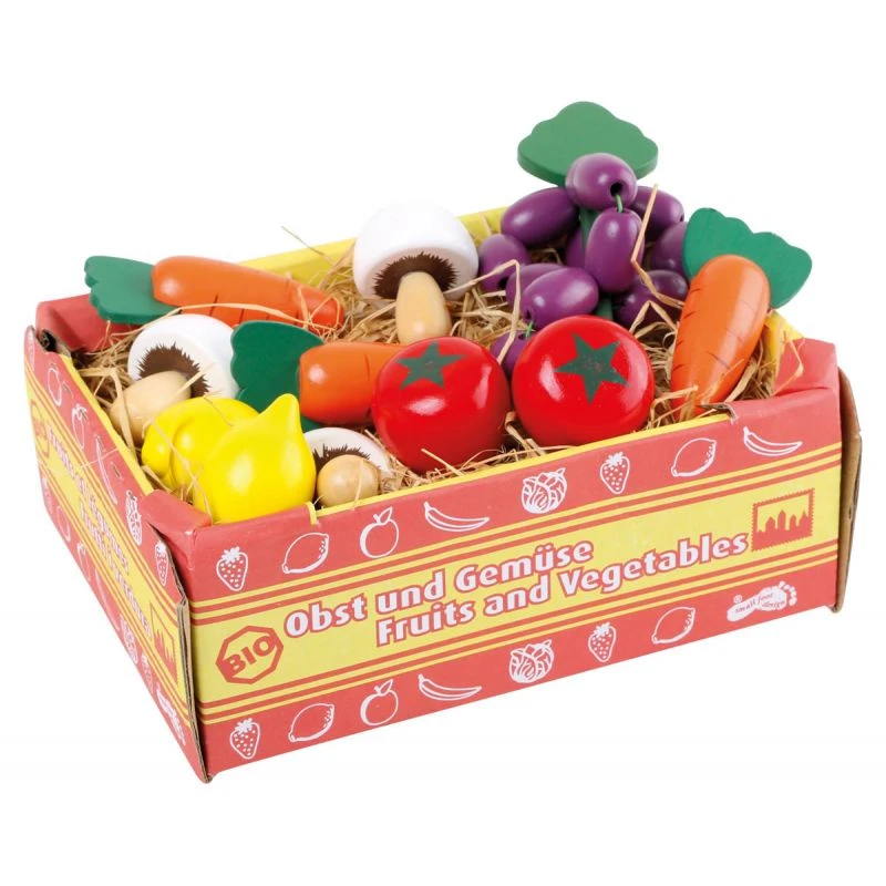 Small Foot Cageot De Légumes En Bois