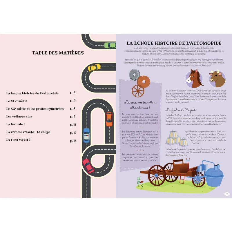 Construis La Voiture 3D + Histoire De L'automobile - Livre + Maquette – Image 3