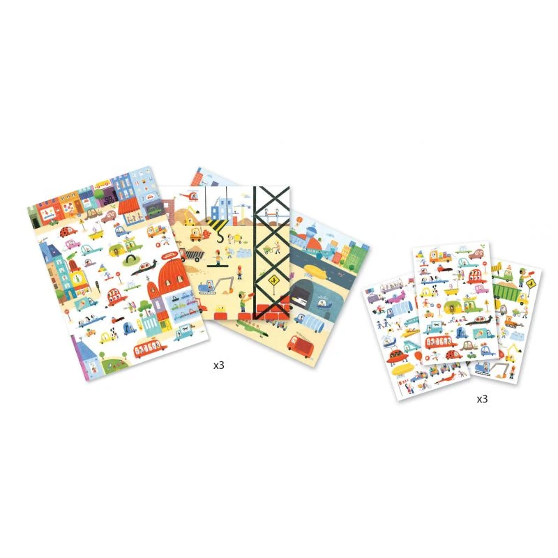 Décalcomanie Djeco Tous Au Volant! – Image 2