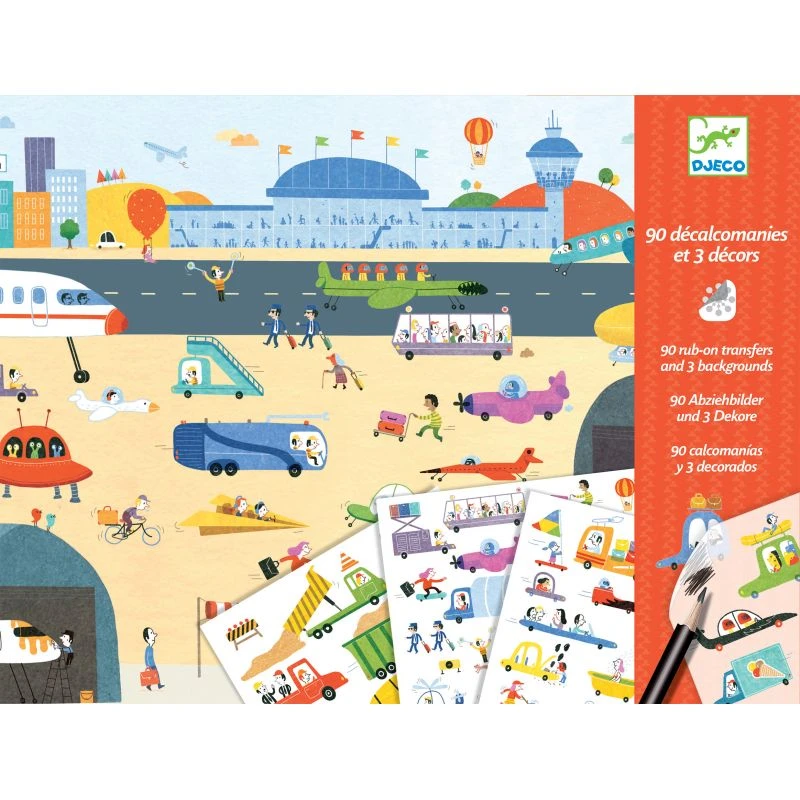 Décalcomanie Djeco Tous Au Volant!