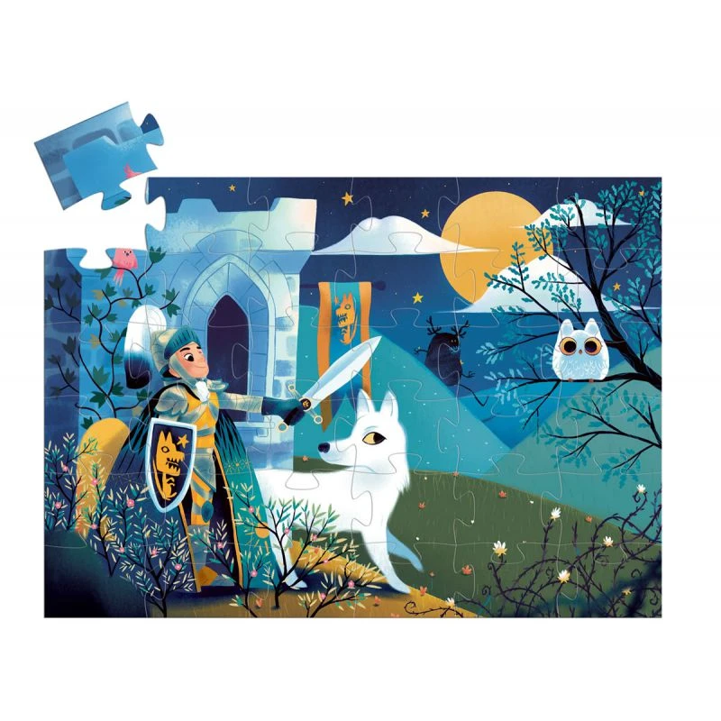Le Chevalier De La Pleine Lune Puzzle Djeco 4 Ans 36 Pièces – Image 2