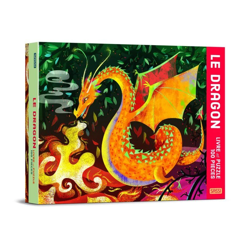 Le Dragon - Livre Et Puzzle 100 Pièces