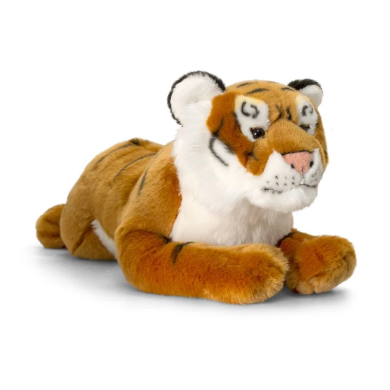 Peluche Tigre Allongé De 46 Cm