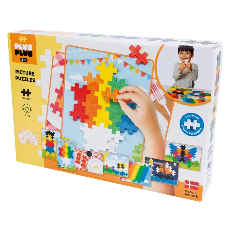 PLUS-PLUS Plus Plus Puzzle Big Basic - 60 Pièces