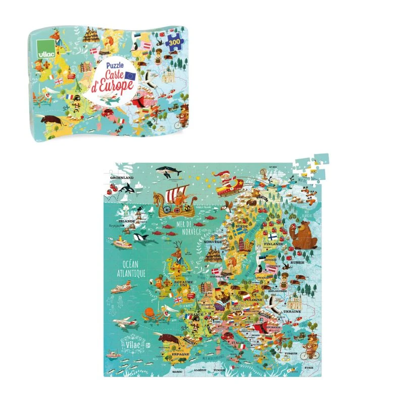 Vilac Puzzle Carte D'Europe 300 Pièces – Image 3