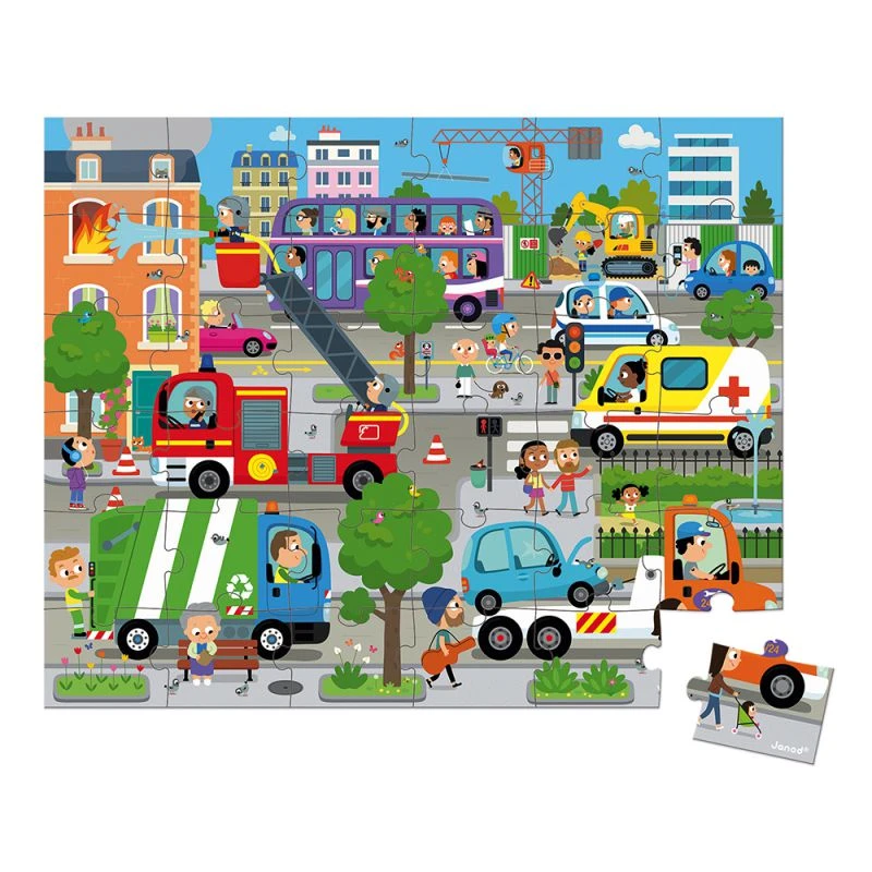 Janod Puzzle City 4 Ans 36 Pièces – Image 2