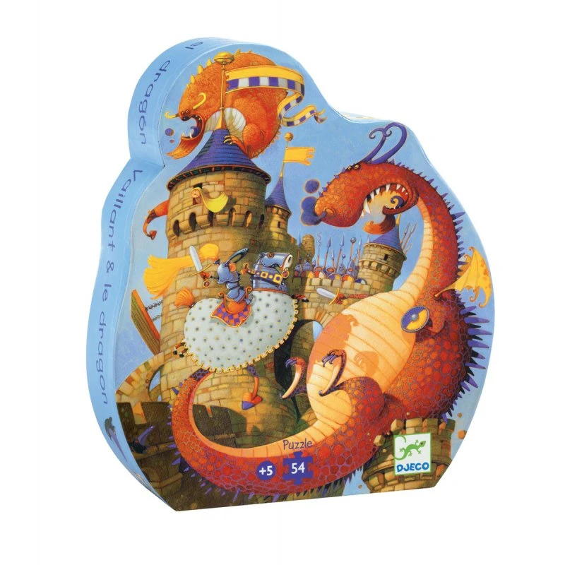 Puzzle Djeco 5 Ans Vaillant Et Les Dragons 54 Pièces – Image 2