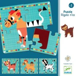 Djeco Rigolo N'co - 4 Puzzles 2 Ans 4 Pièces