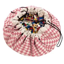 Sac Rangement De Jouets Diamant Rose - Play And Go