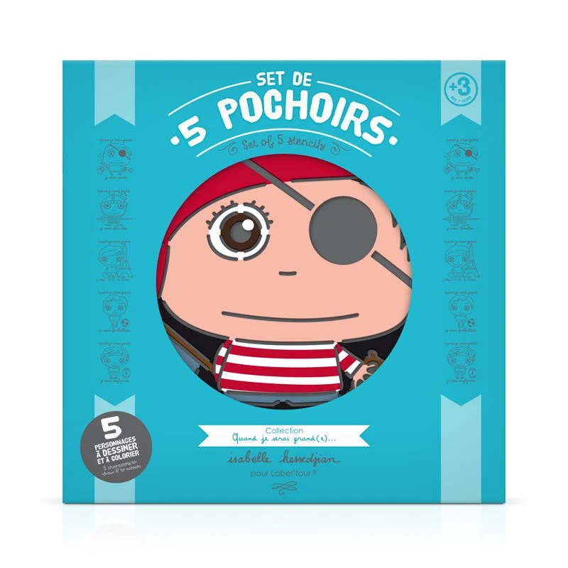 Set De 5 Pochoirs Garçon