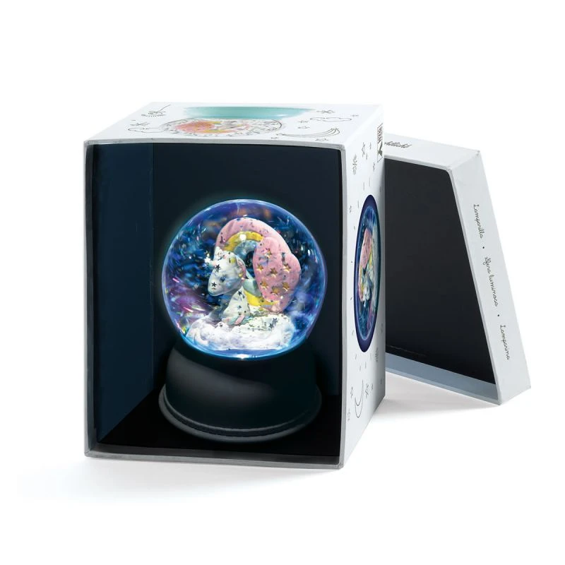 Djeco Veilleuse Boule à Neige Licorne – Image 3