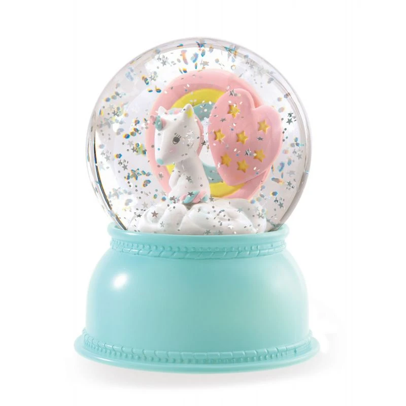Djeco Veilleuse Boule Ă Neige Licorne